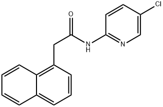 N-(5-chloropyridin-2-yl)-2-naphthalen-1-ylacetamide 化学構造式