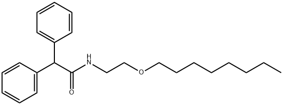 N-(2-octoxyethyl)-2,2-diphenylacetamide Structure