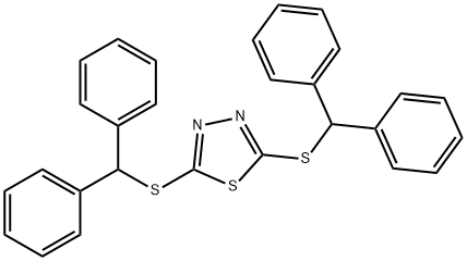 2,5-bis(benzhydrylsulfanyl)-1,3,4-thiadiazole Structure