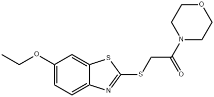 329921-40-6 2-[(6-ethoxy-1,3-benzothiazol-2-yl)sulfanyl]-1-morpholin-4-ylethanone