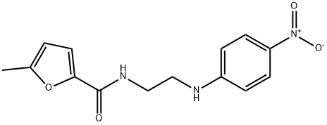 5-methyl-N-[2-(4-nitroanilino)ethyl]furan-2-carboxamide Structure