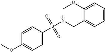 4-methoxy-N-[(2-methoxyphenyl)methyl]benzenesulfonamide Structure