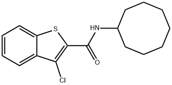 3-chloro-N-cyclooctyl-1-benzothiophene-2-carboxamide Struktur