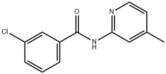 3-chloro-N-(4-methylpyridin-2-yl)benzamide,33120-21-7,结构式