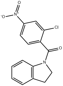 (2-chloro-4-nitrophenyl)-(2,3-dihydroindol-1-yl)methanone Structure