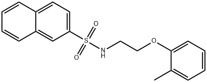 N-[2-(2-methylphenoxy)ethyl]naphthalene-2-sulfonamide Structure