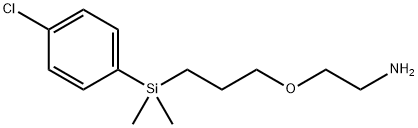 2-[3-[(4-chlorophenyl)-dimethylsilyl]propoxy]ethanamine,331670-07-6,结构式