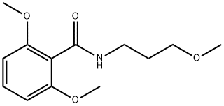 2,6-dimethoxy-N-(3-methoxypropyl)benzamide Struktur