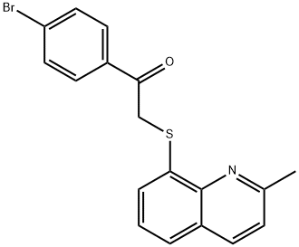 331982-51-5 1-(4-bromophenyl)-2-(2-methylquinolin-8-yl)sulfanylethanone