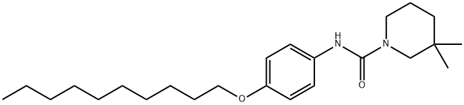 N-(4-decoxyphenyl)-3,3-dimethylpiperidine-1-carboxamide,332025-99-7,结构式