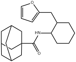 N-[2-(furan-2-ylmethyl)cyclohexyl]adamantane-1-carboxamide Structure