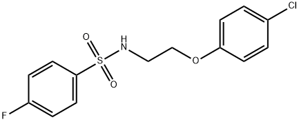 N-[2-(4-chlorophenoxy)ethyl]-4-fluorobenzenesulfonamide Struktur