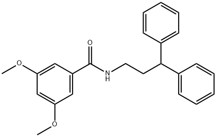 N-(3,3-diphenylpropyl)-3,5-dimethoxybenzamide Structure