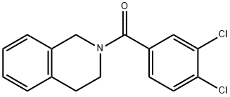 (3,4-dichlorophenyl)-(3,4-dihydro-1H-isoquinolin-2-yl)methanone 结构式