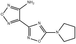 4-(5-pyrrolidin-1-yl-1,2,4-oxadiazol-3-yl)-1,2,5-oxadiazol-3-amine Structure