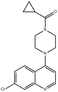 [4-(7-chloroquinolin-4-yl)piperazin-1-yl]-cyclopropylmethanone Struktur