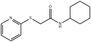 N-cyclohexyl-2-pyridin-2-ylsulfanylacetamide Structure