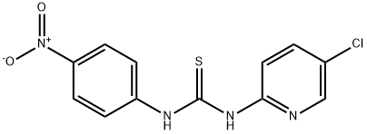 1-(5-chloropyridin-2-yl)-3-(4-nitrophenyl)thiourea 化学構造式