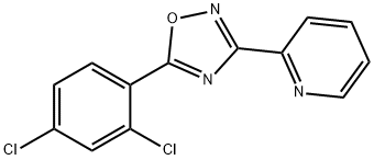 5-(2,4-dichlorophenyl)-3-pyridin-2-yl-1,2,4-oxadiazole Structure
