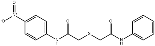 2-[2-(4-nitroanilino)-2-oxoethyl]sulfanyl-N-phenylacetamide,339201-82-0,结构式