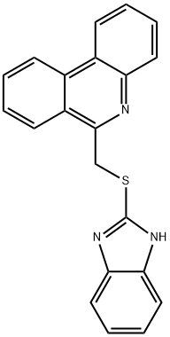 6-(1H-benzimidazol-2-ylsulfanylmethyl)phenanthridine,339239-59-7,结构式