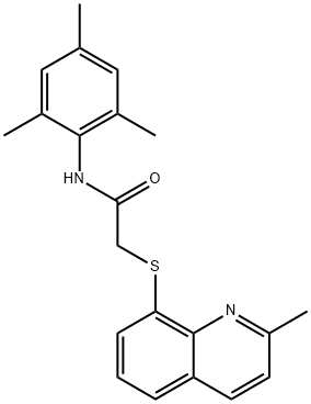 339244-25-6 2-(2-methylquinolin-8-yl)sulfanyl-N-(2,4,6-trimethylphenyl)acetamide