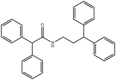 N-(3,3-diphenylpropyl)-2,2-diphenylacetamide,339283-58-8,结构式