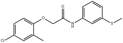 2-(4-chloro-2-methylphenoxy)-N-(3-methylsulfanylphenyl)acetamide Struktur