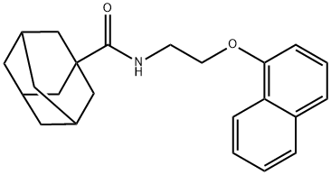 N-(2-naphthalen-1-yloxyethyl)adamantane-1-carboxamide Struktur