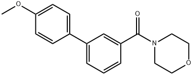 [3-(4-methoxyphenyl)phenyl]-morpholin-4-ylmethanone 化学構造式