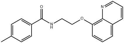 4-methyl-N-(2-quinolin-8-yloxyethyl)benzamide Structure