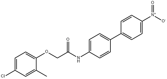 2-(4-chloro-2-methylphenoxy)-N-[4-(4-nitrophenyl)phenyl]acetamide|