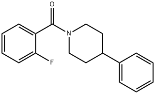 (2-fluorophenyl)-(4-phenylpiperidin-1-yl)methanone Structure