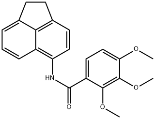 N-(1,2-dihydroacenaphthylen-5-yl)-2,3,4-trimethoxybenzamide Structure