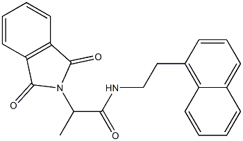 2-(1,3-dioxoisoindol-2-yl)-N-(2-naphthalen-1-ylethyl)propanamide Structure