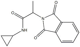 N-cyclopropyl-2-(1,3-dioxoisoindol-2-yl)propanamide 结构式