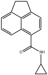 N-cyclopropyl-1,2-dihydroacenaphthylene-5-carboxamide Struktur