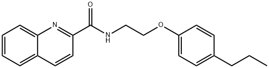 N-[2-(4-propylphenoxy)ethyl]quinoline-2-carboxamide Structure