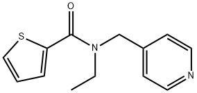 N-ethyl-N-(pyridin-4-ylmethyl)thiophene-2-carboxamide 化学構造式