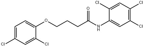 4-(2,4-dichlorophenoxy)-N-(2,4,5-trichlorophenyl)butanamide,346695-18-9,结构式