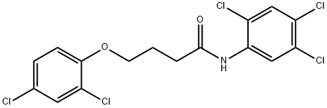 4-(2,4-dichlorophenoxy)-N-(2,4,5-trichlorophenyl)butanamide Structure