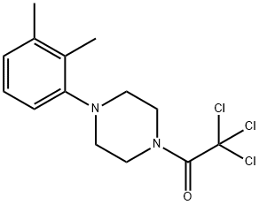 2,2,2-trichloro-1-[4-(2,3-dimethylphenyl)piperazin-1-yl]ethanone Structure