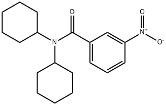 N,N-dicyclohexyl-3-nitrobenzamide Structure