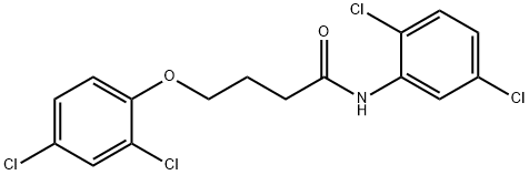 4-(2,4-dichlorophenoxy)-N-(2,5-dichlorophenyl)butanamide,346719-25-3,结构式