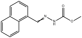 methyl N-[(E)-naphthalen-1-ylmethylideneamino]carbamate 化学構造式