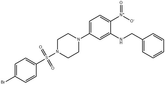 347309-47-1 N-benzyl-5-[4-(4-bromophenyl)sulfonylpiperazin-1-yl]-2-nitroaniline