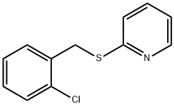 2-[(2-chlorophenyl)methylsulfanyl]pyridine 化学構造式