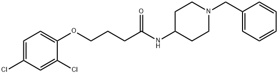 N-(1-benzylpiperidin-4-yl)-4-(2,4-dichlorophenoxy)butanamide Struktur