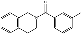 3,4-dihydro-1H-isoquinolin-2-yl-(3-methylphenyl)methanone 结构式