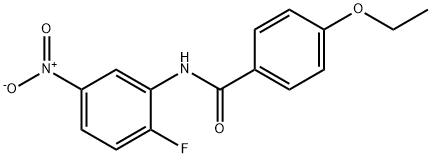 4-ethoxy-N-(2-fluoro-5-nitrophenyl)benzamide Struktur